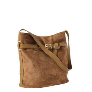 Mint Velvet Maci Tan Suede Bucket Bag